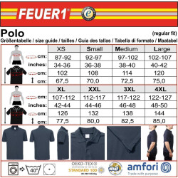 Polo navy, emergency doctor with white EKG-line
