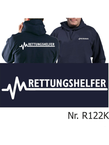 Hoodie azul marino, RETTUNGSHELFER