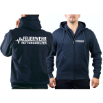 Hooded jacket navy, FEUERWEHR - RETTUNGSHELFER