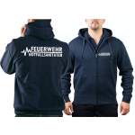 Hooded jacket navy, FEUERWEHR - NOTFALLSANITÄTER