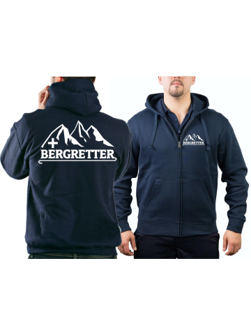 Giacca con cappuccio blu navy, BERGRETTER