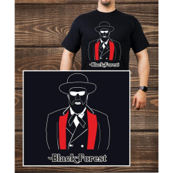 T-Shirt noir, noir Forest (m)