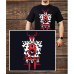 T-Shirt black, Heimat isch hier, Clock