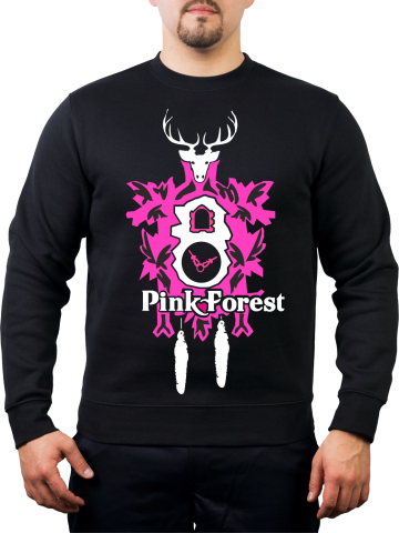 Sweat nero, Pink Forest
