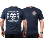 CHICAGO FIRE Dept. HAZ MAT Incident Team (Gefahrguteinheit), marin T-Shirt, XXL