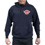 Hoodie marin, Seattle Fire Dept. Brustdruck zweifarbig