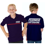Kinder-Polo navy, FEUERWEHR with long "F" , place-name white with red stripe
