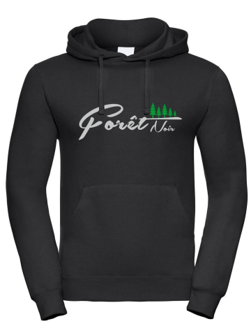 Hoodie black, Forêt Noir with Tannen