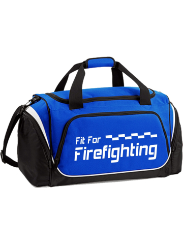 Sporttasche blau "Fit For Firefighting", 62 x 32 x 30 cm, 55 L