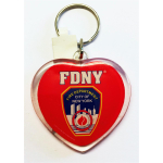 Schlüsselanhänger FDNY-Herzform, offiziell lizensiertes Produkt