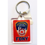 Schlüsselanhänger FDNY-rechteckig (rojo), offiziell lizensiertes Produkt