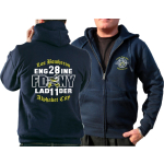 Hooded jacket navy, New York FD, Los Bomberos E-28