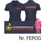 Women Polo navy, BaWü-Stauferlöwe Feuerwehrfrauen Ortenaukreis (Sonderedition)