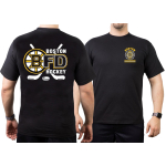 T-Shirt black, Boston F.D. Hockey
