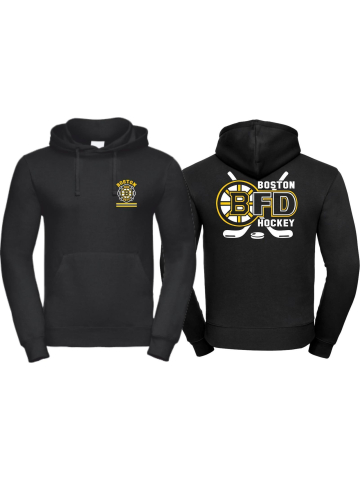 Hoodie nero, Boston F.D. Hockey