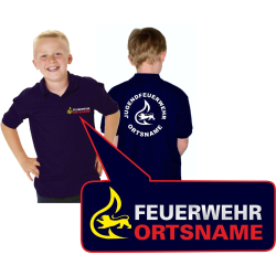 Kinder-Polo azul marino, BaWü con Stauferlöwe...