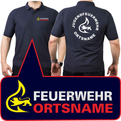 Kinder-Polo azul marino, BaWü con Stauferlöwe...