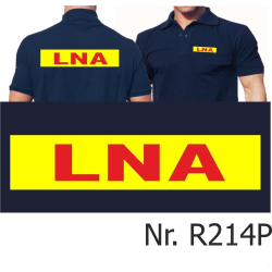 Polo navy, LNA red neonyellow