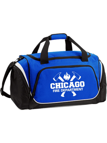 Sporttasche blau Chicago Fire Dept avec axes, 62 x 32 x 30 cm, 55 L