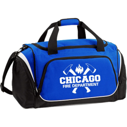 Sporttasche blau Chicago Fire Dept con ejes, 62 x 32 x 30...