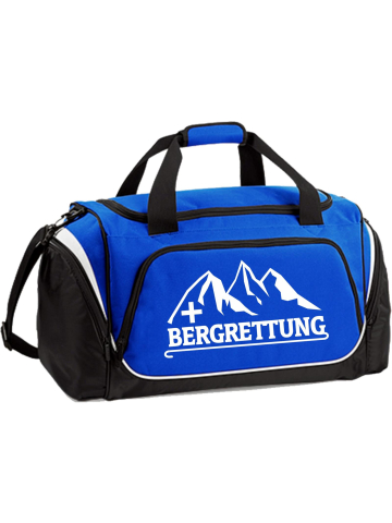Sporttasche blau "Bergrettung", 62 x 32 x 30 cm, 55 L