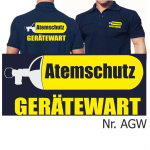 Polo navy, Atemschutz Gerätewart, beidseitig