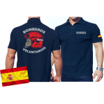 Polo (navy/azul) BOMBEROS VOLUNTARIOS, andera española