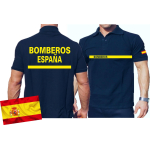 Polo (navy/azul) BOMBEROS ESPAÑA, bandera española
