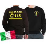 Sweatnero, Vigili del Fuoco, con numero 115