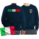 Sweatblu scuro, Vigili del Fuoco, nei colori nazionali