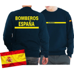Sweat (marin/azul) BOMBEROS ESPAÑA, bandera española