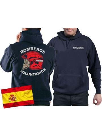 Hoodie (navy/azul) BOMBEROS VOLUNTARIOS, andera española