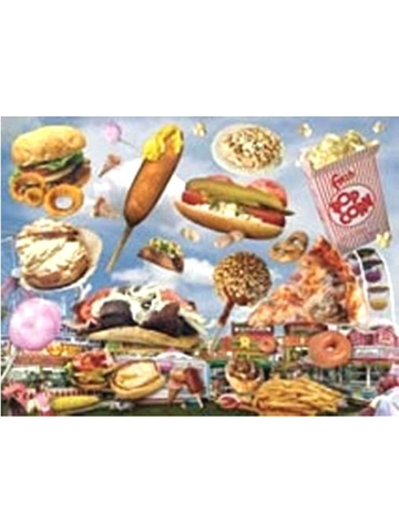 Puzzle Fast Food 61 x 46 cm, 550 Teile