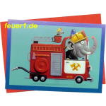 Postkarte FW-Elefant + Umschlag - A5