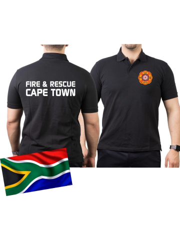 Polo noir, CAPE TOWN Fire & Rescue (South Africa)