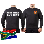 Sweat nero, CAPE TOWN Fire & Rescue (South Africa)