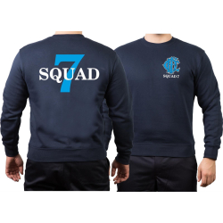 CHICAGO FIRE Dept. Squad 7, blue, old emblem, navy Sweat