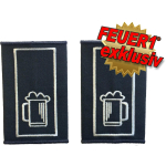 FEUER1 Dienstgrad-Schlaufen-Paar Spezial: Leitender Getränkewart (argent/argent)