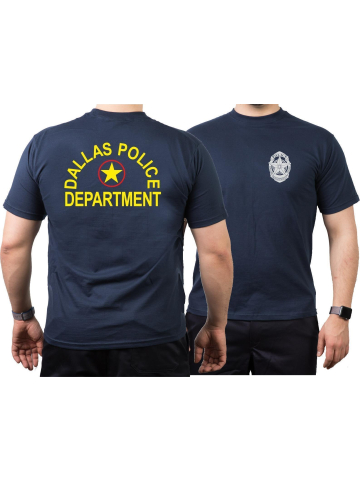 T-Shirt navy, Dallas Police Dept., Texas