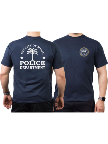 T-Shirt blu navy, Miami Police Dept., Florida