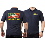 Polo navy, New York City Fire Dept. Squad 61 color XL