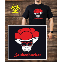 T-Shirt nero, Stubenhocker (Corona-Edition)