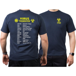 T-Shirt azul marino, VIRUS ist immer, Tourdaten