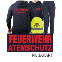 Hoodie-Tenue de jogging marin, FEUERWEHR ATEMSCHUTZ dans...