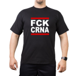T-Shirt black, FCK CRNA (rot und weiß)