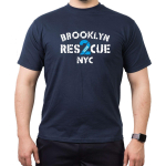 T-Shirt navy, RES 2 CUE (1925) Brooklyn NYC