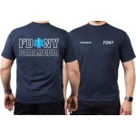 T-Shirt azul marino, New York City Fire Dept. Paramedic, Star ofLife