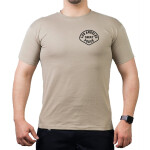 T-Shirt sandfarben, Los Angeles Police Dept. SWAT, California, noir logo