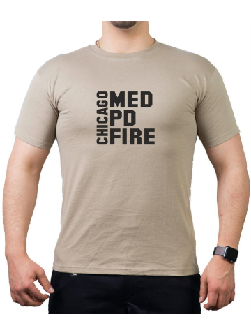CHICAGO MED - PD - FIRE negro, sand T-Shirt