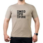 CHICAGO MED - PD - FIRE black, sand T-Shirt